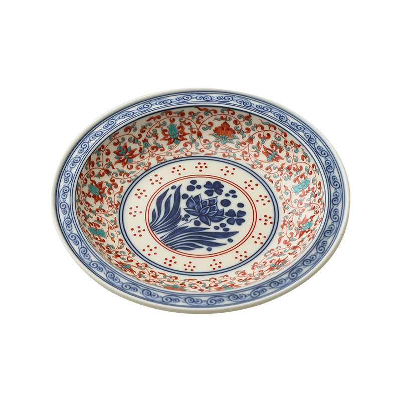 Doucai Porcelain Tea Plate