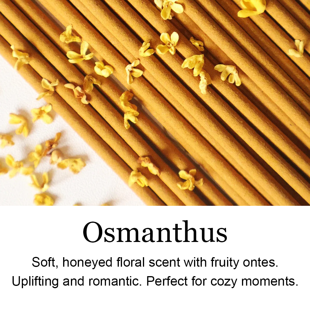 Osmanthus flowers, natural incense ingredient, sweet floral aroma