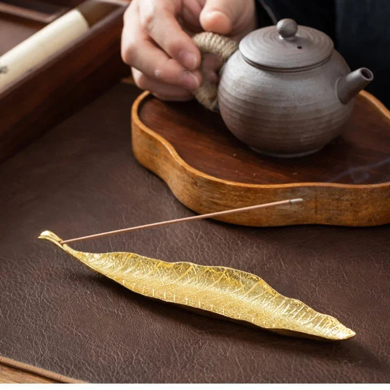 Incense Holder Ash Catcher Long Leafs