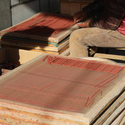 Tibetan incense drying in the sun – traditional handmade process